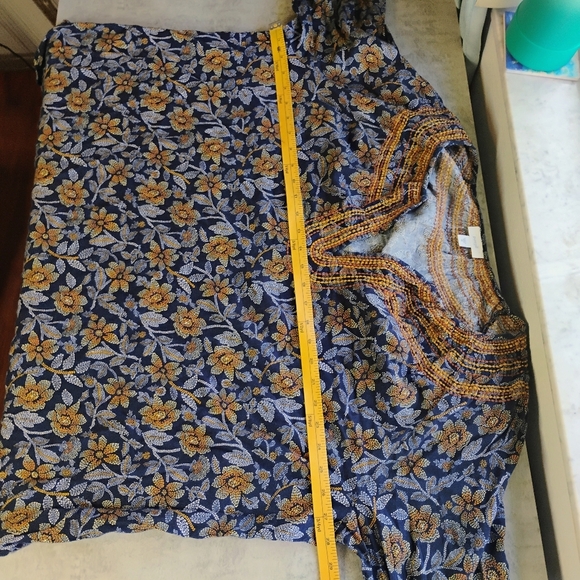 Pure Jill Long Sleeve Blouse Womens Plus 3X Embroidered Floral Boho Cottagecore - Picture 12 of 13